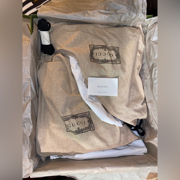 GUCCI ’GG’ Leather Combat Boots, EU 40 - Picture 10 of 10